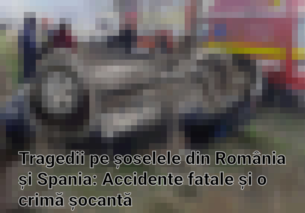 Tragedii pe șoselele din România și Spania: Accidente fatale și o crimă șocantă Imagini