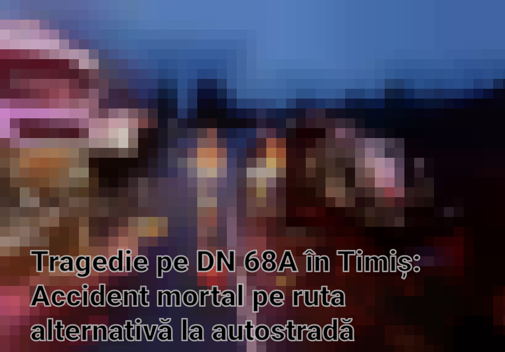 Tragedie pe DN 68A în Timiș: Accident mortal pe ruta alternativă la autostradă