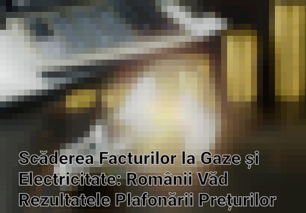 Scăderea Facturilor la Gaze și Electricitate: Românii Văd Rezultatele Plafonării Prețurilor Imagini