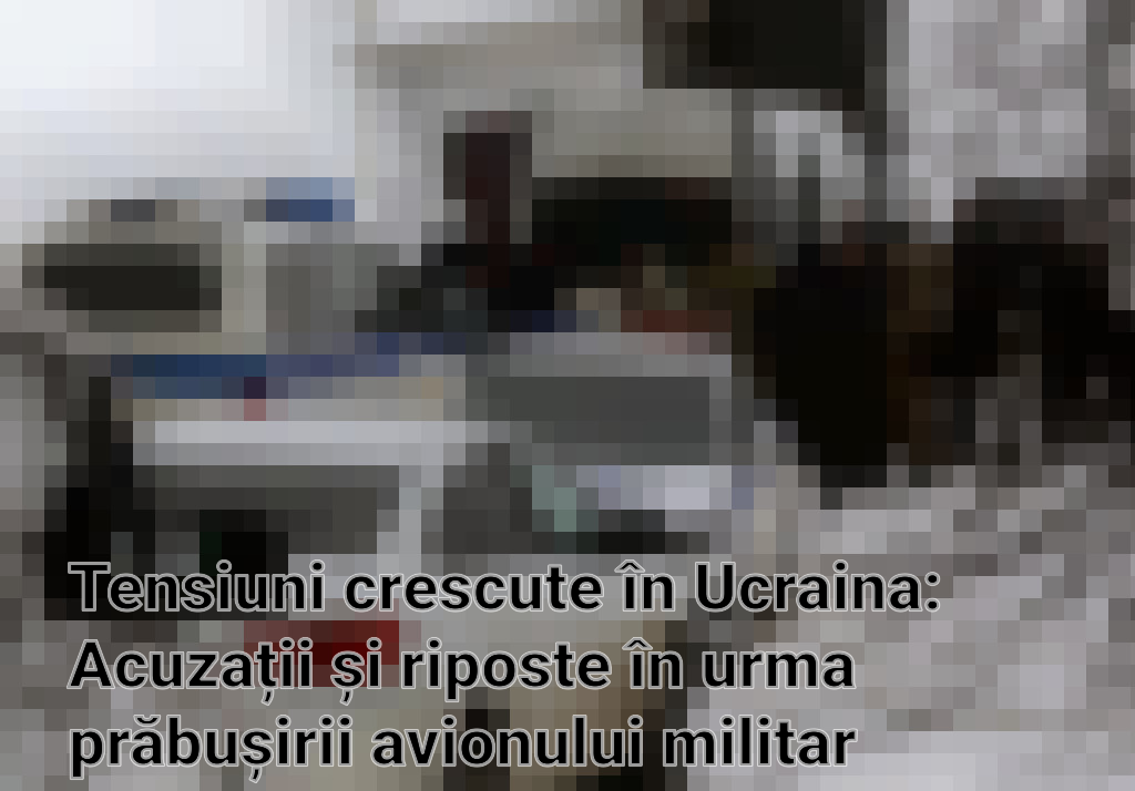 Tensiuni crescute în Ucraina: Acuzații și riposte în urma prăbușirii avionului militar rusesc Imagini