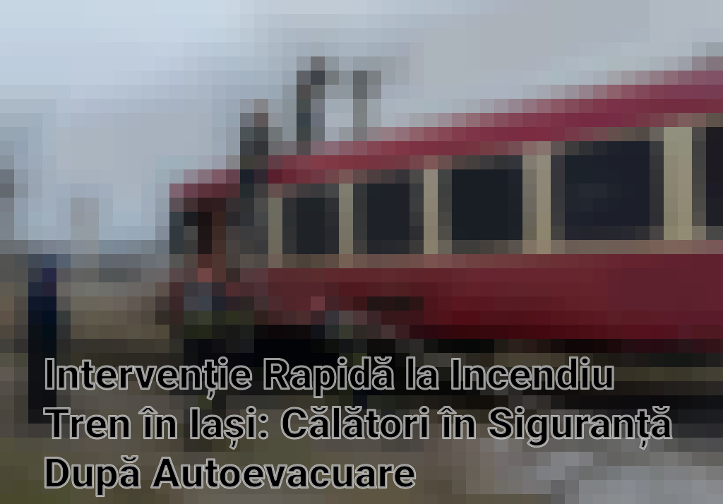 Intervenție Rapidă la Incendiu Tren în Iași: Călători în Siguranță După Autoevacuare