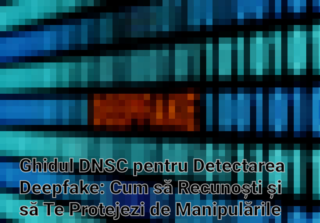 Ghidul DNSC pentru Detectarea Deepfake: Cum să Recunoști și să Te Protejezi de Manipulările Online Imagini