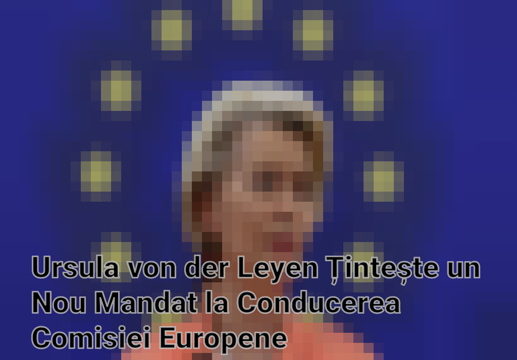Ursula von der Leyen Țintește un Nou Mandat la Conducerea Comisiei Europene Imagini