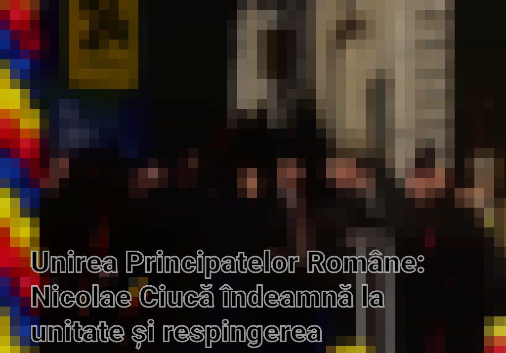 Unirea Principatelor Române: Nicolae Ciucă îndeamnă la unitate și respingerea populismului