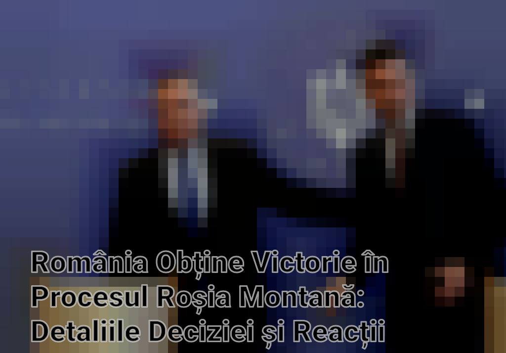 România Obține Victorie în Procesul Roșia Montană: Detaliile Deciziei și Reacții Politice Imagini