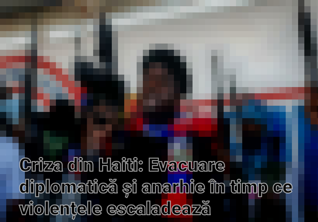 Criza din Haiti: Evacuare diplomatică și anarhie în timp ce violențele escaladează Imagini