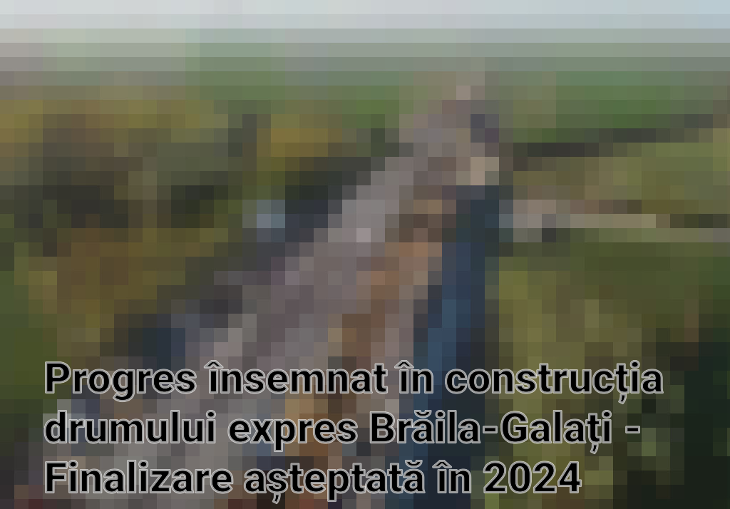 Progres însemnat în construcția drumului expres Brăila-Galați - Finalizare așteptată în 2024 Imagini