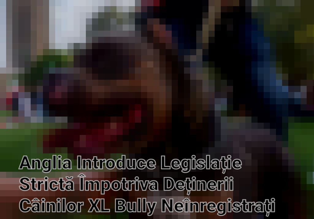 Anglia Introduce Legislație Strictă Împotriva Deținerii Câinilor XL Bully Neînregistrați Imagini