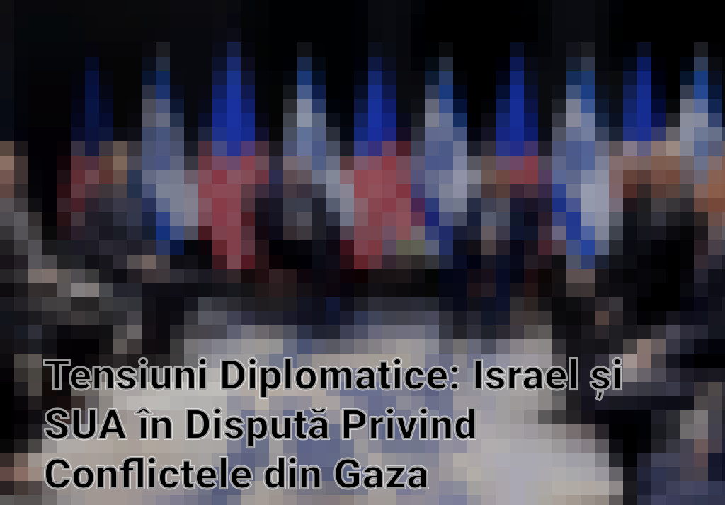 Tensiuni Diplomatice: Israel și SUA în Dispută Privind Conflictele din Gaza