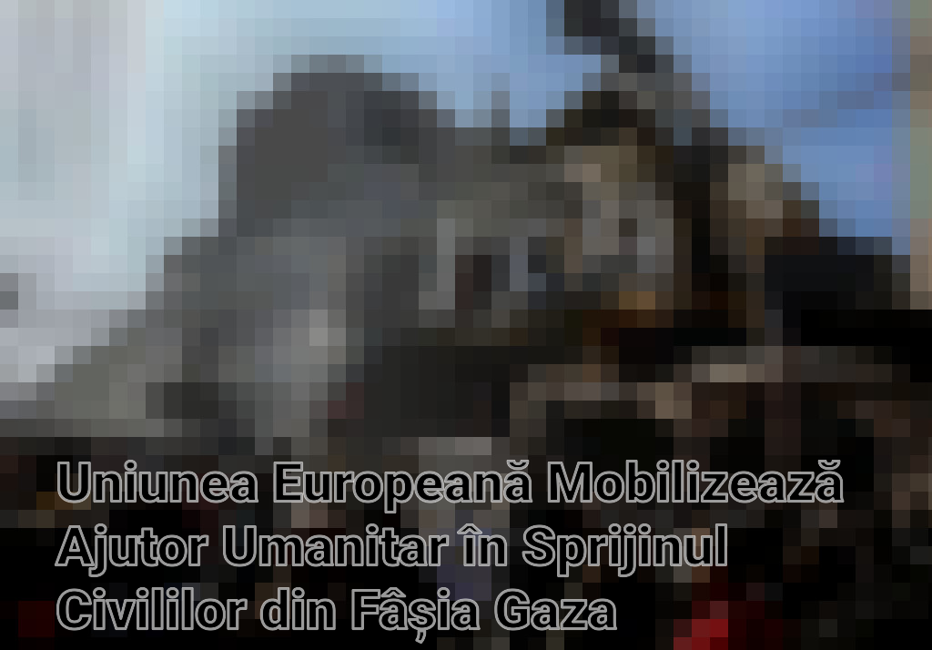 Uniunea Europeană Mobilizează Ajutor Umanitar în Sprijinul Civililor din Fâșia Gaza Imagini