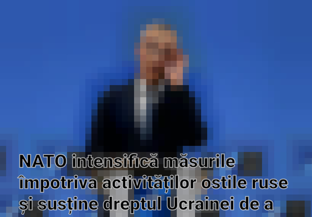 NATO intensifică măsurile împotriva activităților ostile ruse și susține dreptul Ucrainei de a se apăra