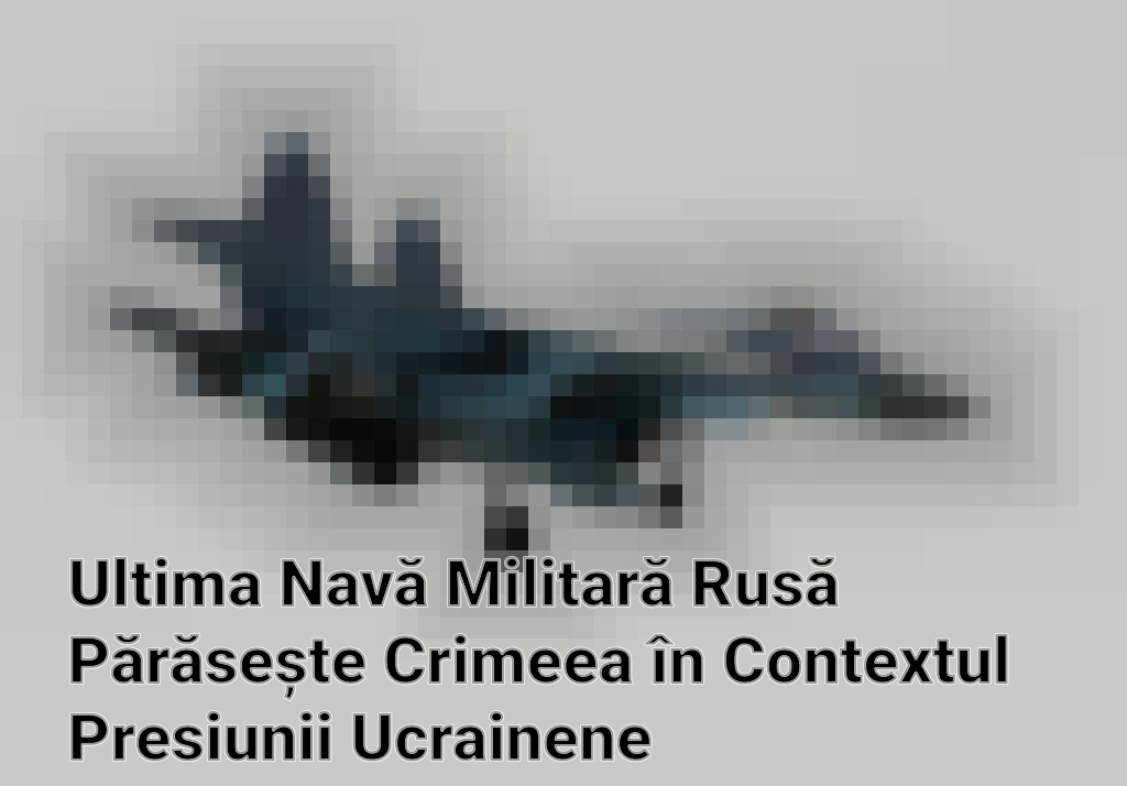 Ultima Navă Militară Rusă Părăsește Crimeea în Contextul Presiunii Ucrainene Imagini