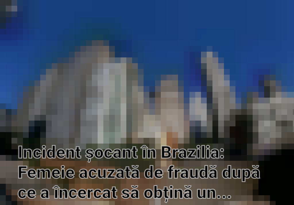 Incident șocant în Brazilia: Femeie acuzată de fraudă după ce a încercat să obțină un împrumut folosind un cadavru