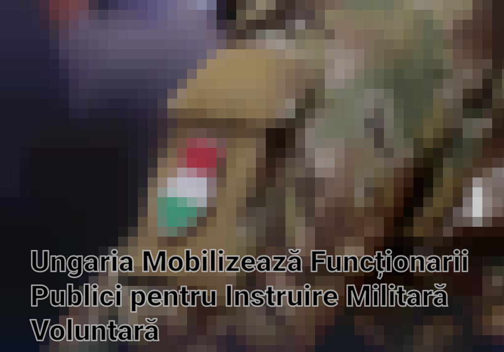 Ungaria Mobilizează Funcționarii Publici pentru Instruire Militară Voluntară Imagini