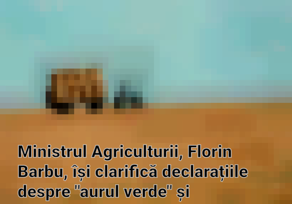 Ministrul Agriculturii, Florin Barbu, își clarifică declarațiile despre "aurul verde" și Ceaușescu în contextul subvențiilor agricole Imagini