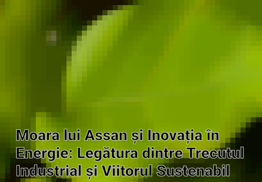 Moara lui Assan și Inovația în Energie: Legătura dintre Trecutul Industrial și Viitorul Sustenabil Imagini