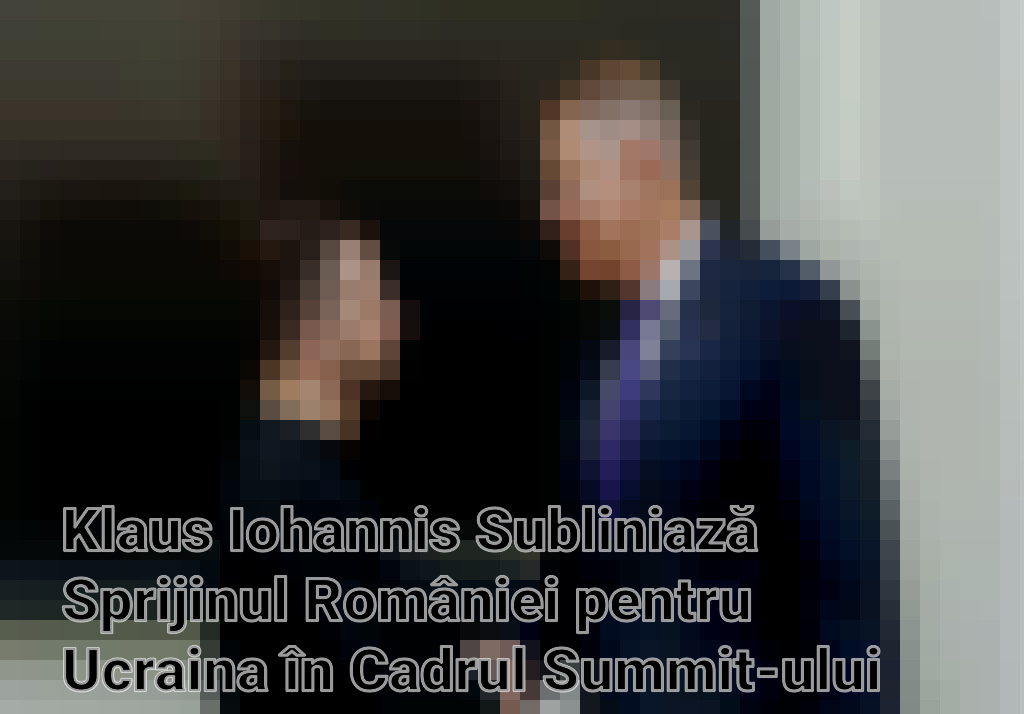 Klaus Iohannis Subliniază Sprijinul României pentru Ucraina în Cadrul Summit-ului Iniţiativei celor Trei Mări