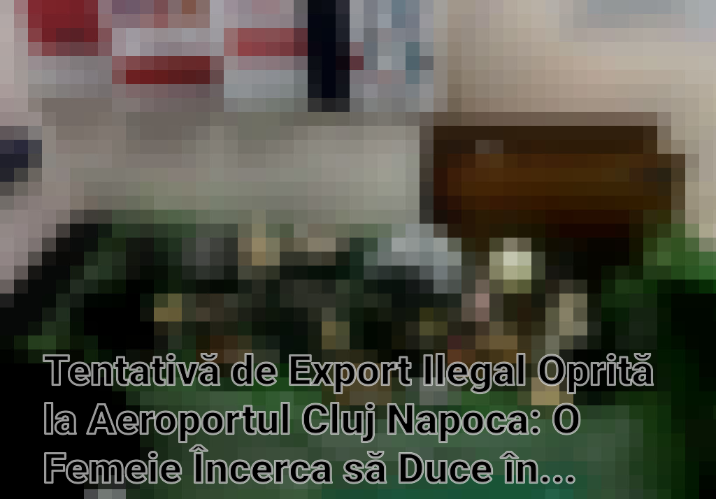 Tentativă de Export Ilegal Oprită la Aeroportul Cluj Napoca: O Femeie Încerca să Duce în Marea Britanie 45 de Flori de Mină