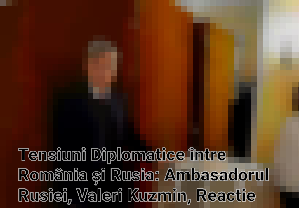 Tensiuni Diplomatice între România și Rusia: Ambasadorul Rusiei, Valeri Kuzmin, Reactie Ironica la Convocarea de la MAE Imagini