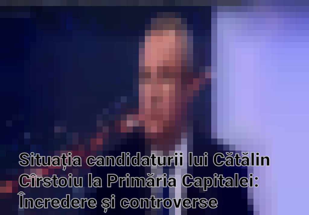 Situația candidaturii lui Cătălin Cîrstoiu la Primăria Capitalei: Încredere și controverse Imagini