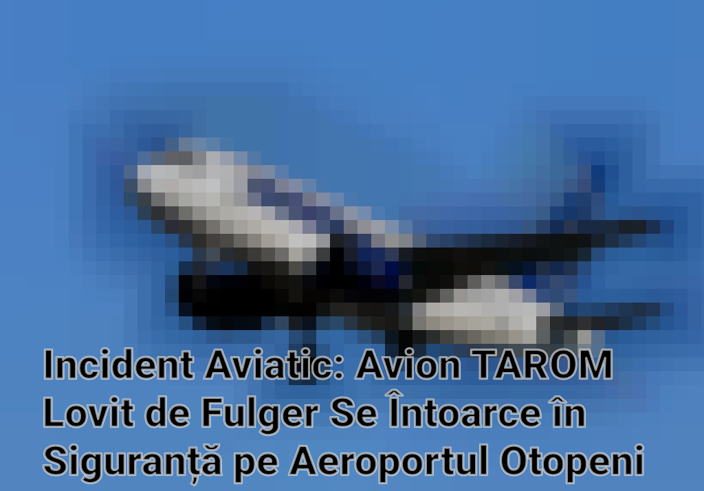 Incident Aviatic: Avion TAROM Lovit de Fulger Se Întoarce în Siguranță pe Aeroportul Otopeni Imagini