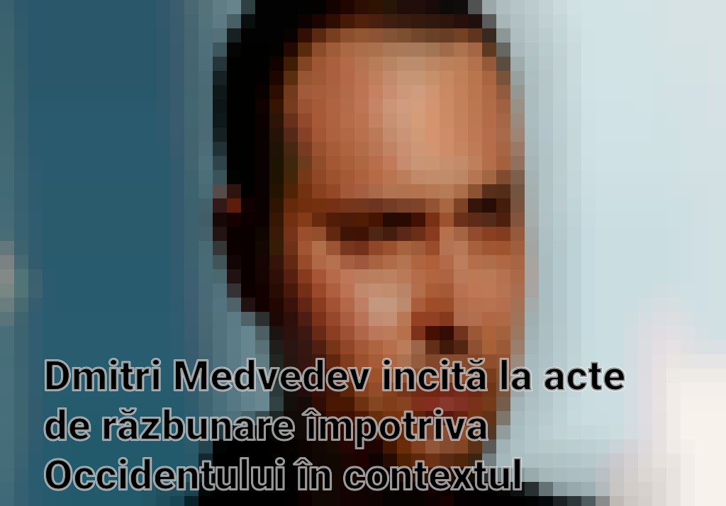 Dmitri Medvedev incită la acte de răzbunare împotriva Occidentului în contextul sancțiunilor crescute