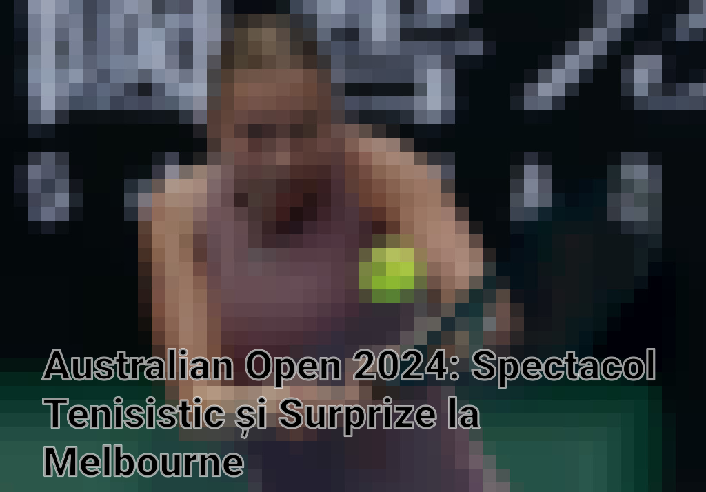 Australian Open 2024: Spectacol Tenisistic și Surprize la Melbourne