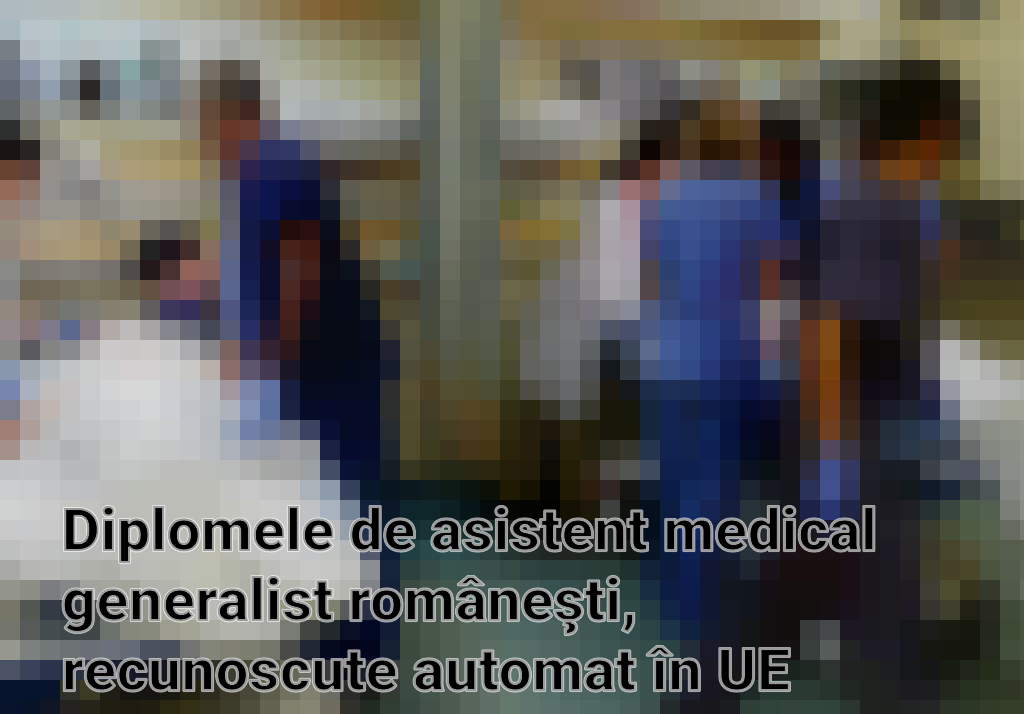 Diplomele de asistent medical generalist româneşti, recunoscute automat în UE Imagini