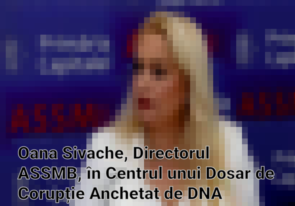 Oana Sivache, Directorul ASSMB, în Centrul unui Dosar de Corupție Anchetat de DNA