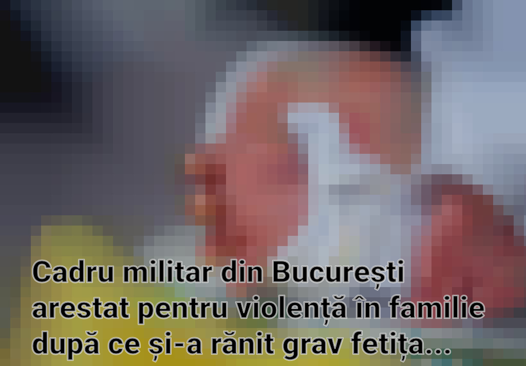 Cadru militar din București arestat pentru violență în familie după ce și-a rănit grav fetița de două luni