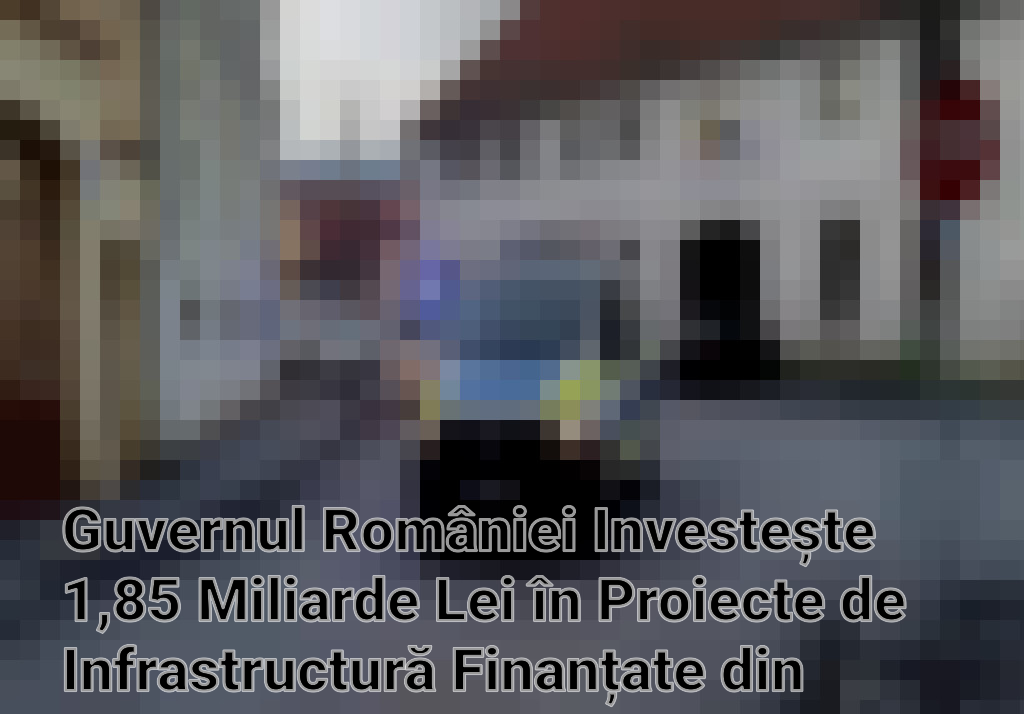 Guvernul României Investește 1,85 Miliarde Lei în Proiecte de Infrastructură Finanțate din Fonduri Europene