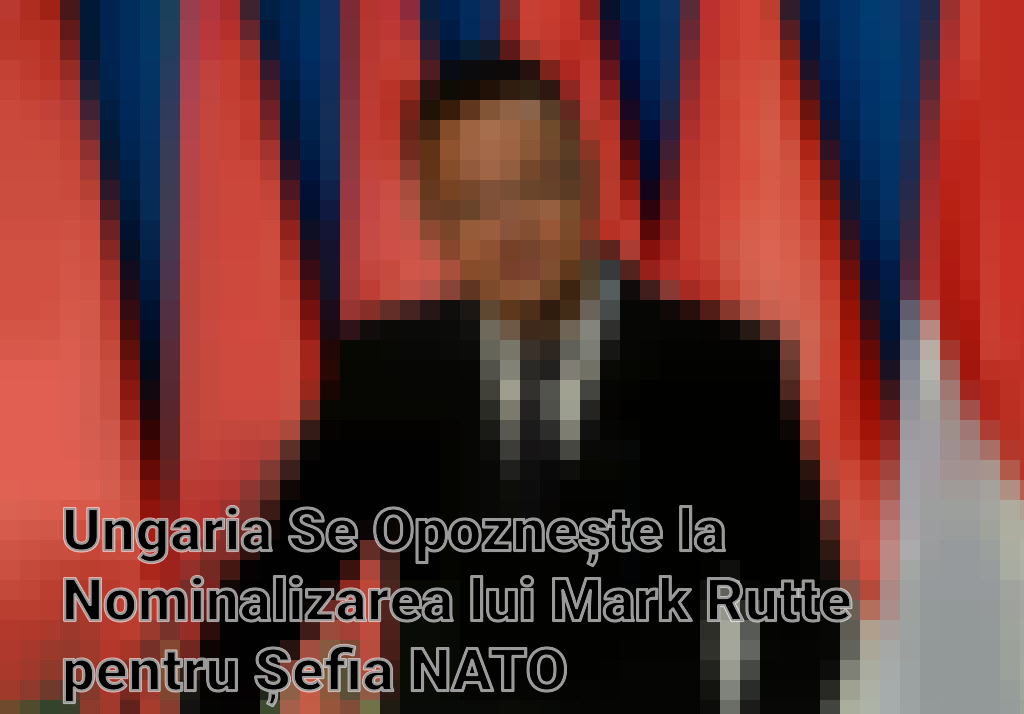 Ungaria Se Opoznește la Nominalizarea lui Mark Rutte pentru Șefia NATO
