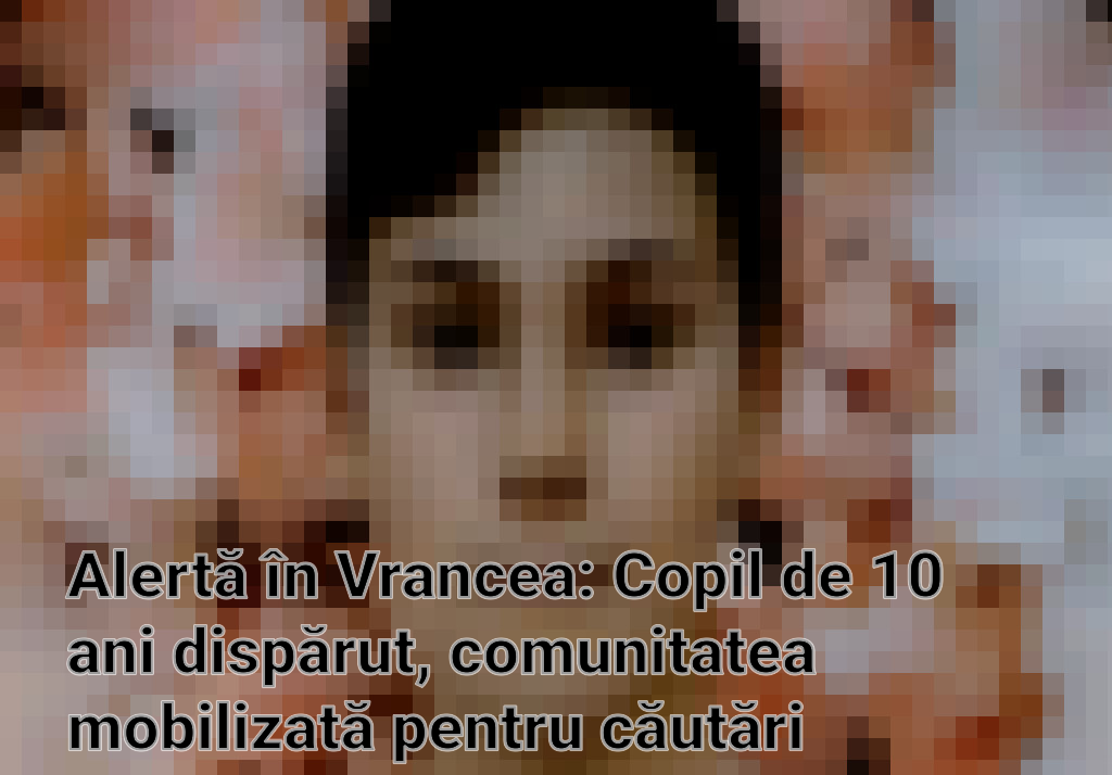 Alertă în Vrancea: Copil de 10 ani dispărut, comunitatea mobilizată pentru căutări