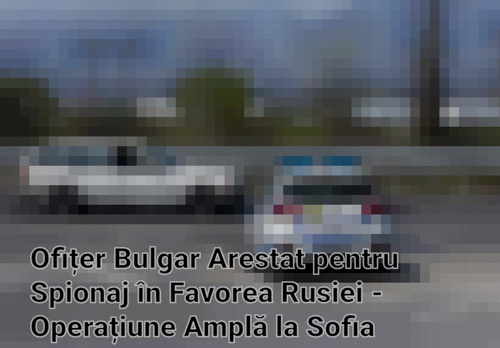 Ofițer Bulgar Arestat pentru Spionaj în Favorea Rusiei - Operațiune Amplă la Sofia