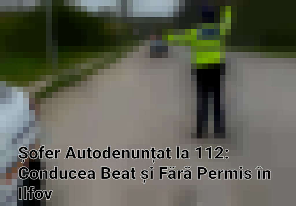 Șofer Autodenunțat la 112: Conducea Beat și Fără Permis în Ilfov Imagini