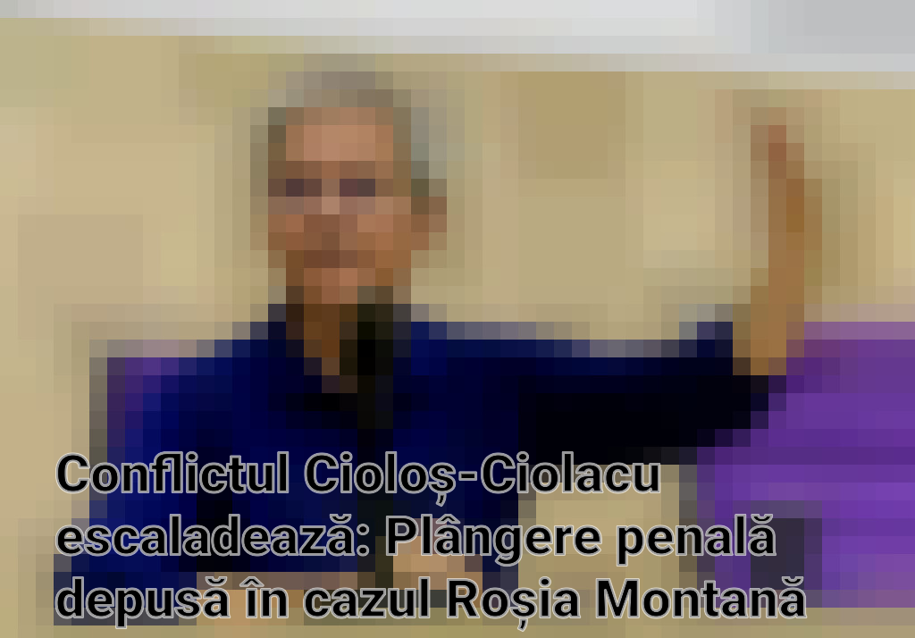 Conflictul Cioloș-Ciolacu escaladează: Plângere penală depusă în cazul Roșia Montană