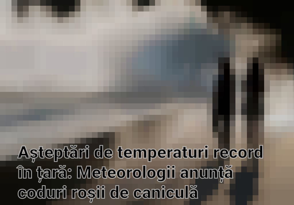 Așteptări de temperaturi record în țară: Meteorologii anunță coduri roșii de caniculă