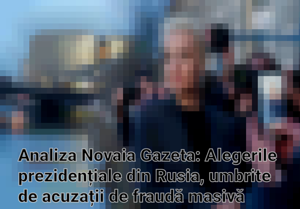 Analiza Novaia Gazeta: Alegerile prezidențiale din Rusia, umbrite de acuzații de fraudă masivă